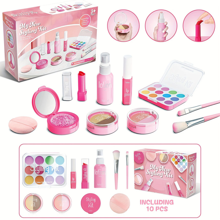 Beauty Makeup Tool Collection - 어린이 메이크업 장난감 세트, 시뮬레이션 뷰티