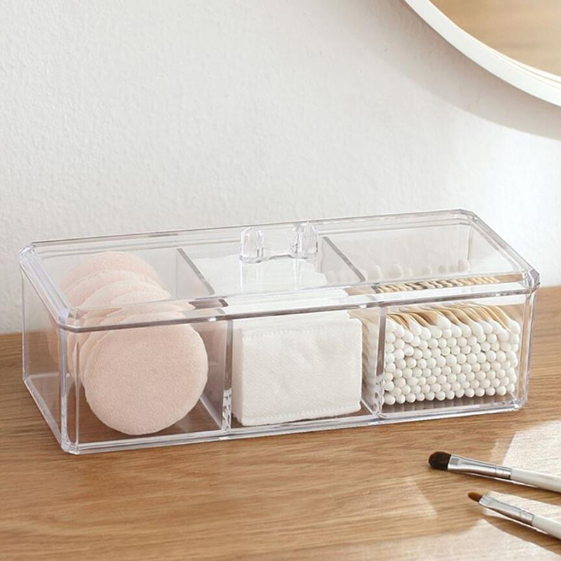 Beauty Makeup Tool Collection - 투명 화장품 보관 상자 메이크업 주최자