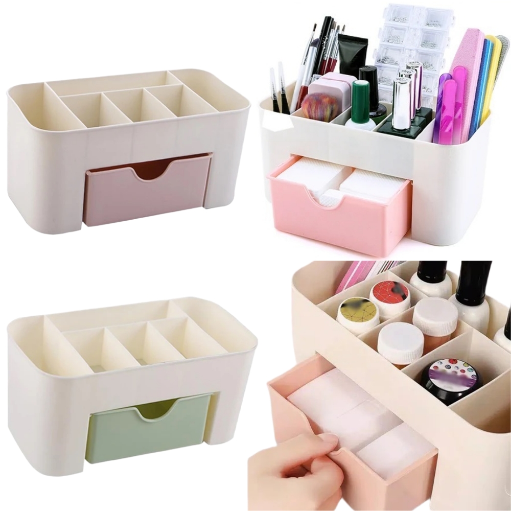 Beauty Makeup Lipstick - 네일 아트 주최자 데스크탑 서랍 화장품