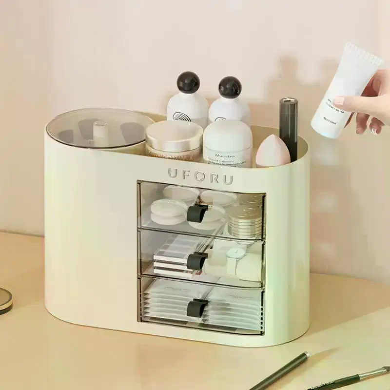 자동 푸시 리프팅 메이크업 정리함 대형 서랍 세트 화장 - Beauty Makeup Vanity Set 리뷰 및 가격