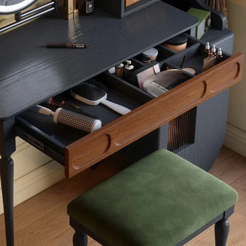 블랙 화장대 서랍 스툴 대형 뷰티 풀세트 메이크업 캐비 - Beauty Makeup Vanity Set 리뷰 및 가격