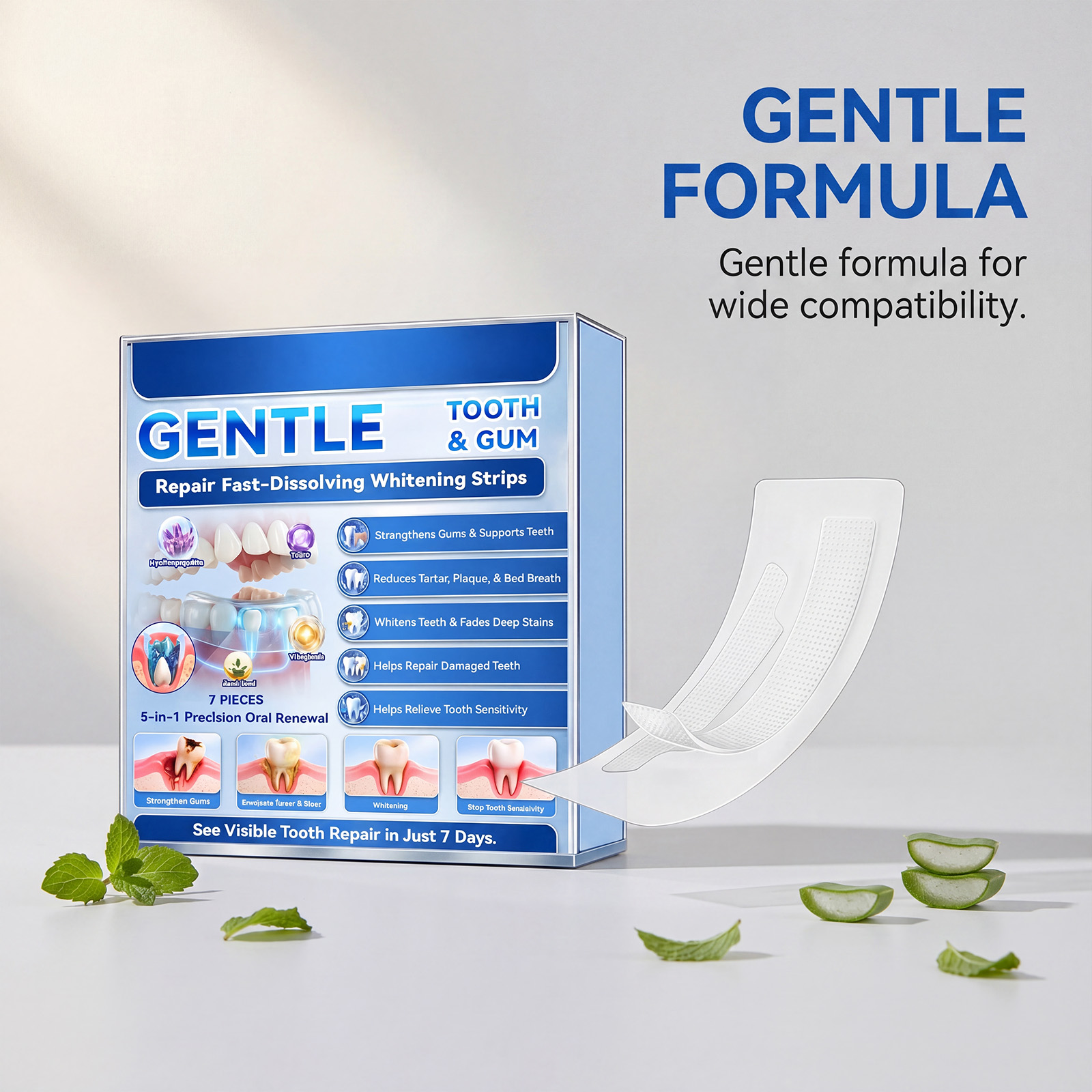 치아 미백 스트립 빠른 효과 7일, 플라그 제거, 치아 - Teeth Whitening Strips 리뷰 및 가격