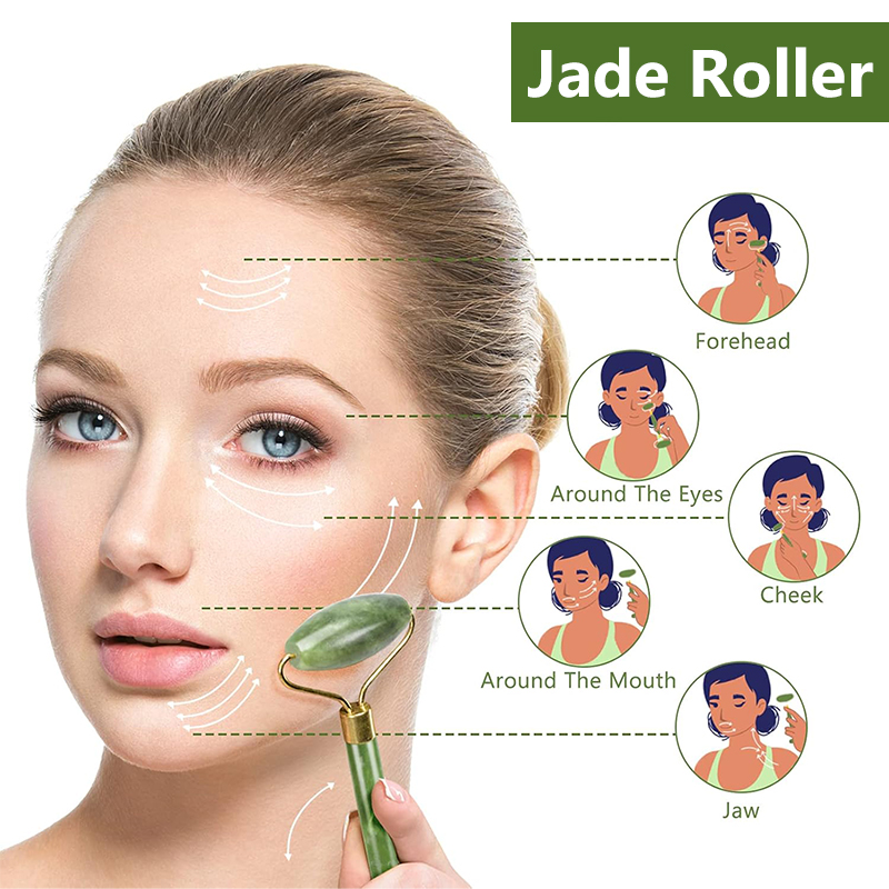 천연 옥 롤러 페이스 괄사 마사지기 페이스 롤러 리프팅 - Jade Roller Gua Sha 리뷰 및 가격