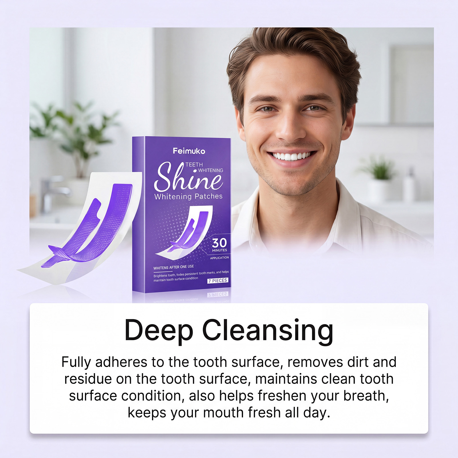 30분 미백 스트립 제거 브라이트 스마일 클리닝 고착된 - Teeth Whitening Strips 리뷰 및 가격