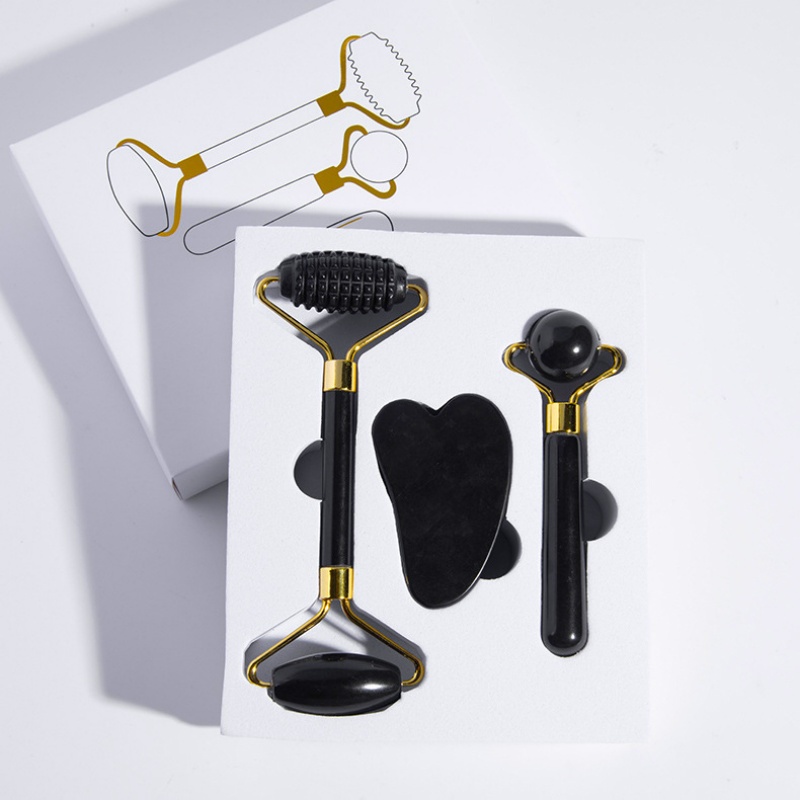 블랙 스파이키 제이드 롤러 & 구아샤 보드 3 in 1 - Jade Roller Gua Sha 리뷰 및 가격