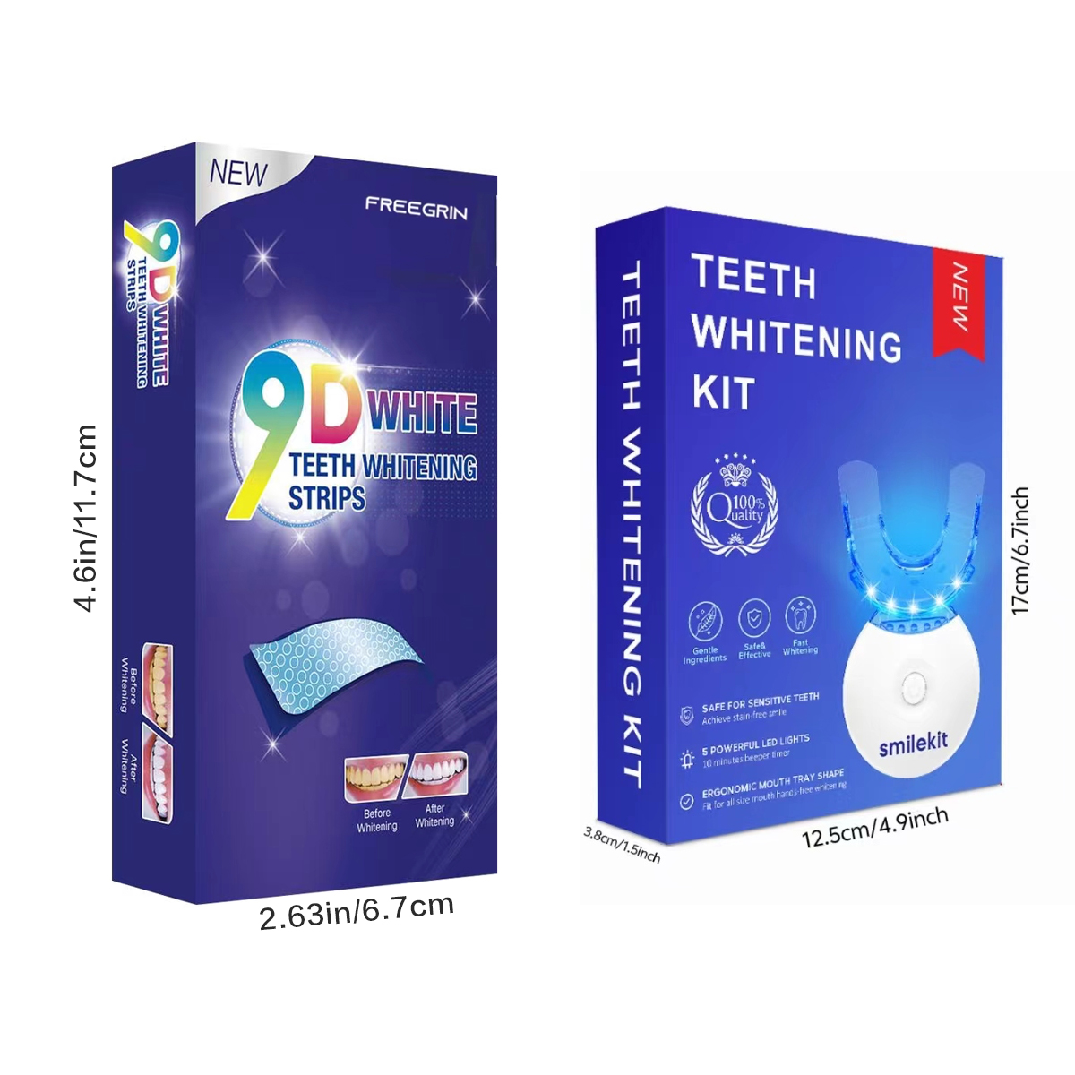 치아 미백 키트 - LED 조명 치아 미백제 5개, 마 - Teeth Whitening Strips 리뷰 및 가격