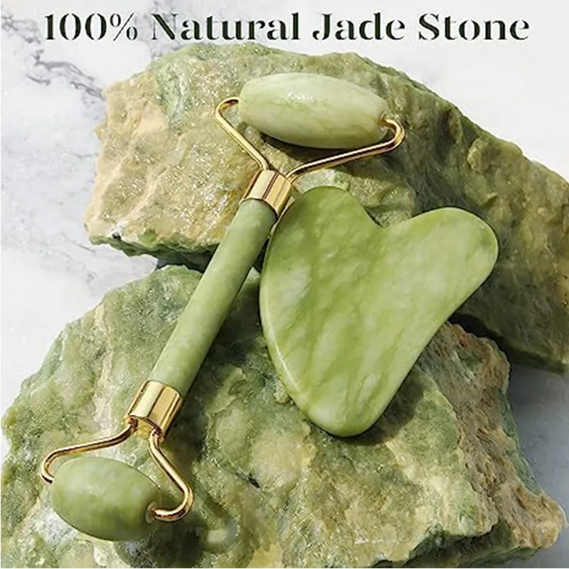 천연 옥 롤러 Gua Sha 마사지 세트 Guasha  - Jade Roller Gua Sha 리뷰 및 가격