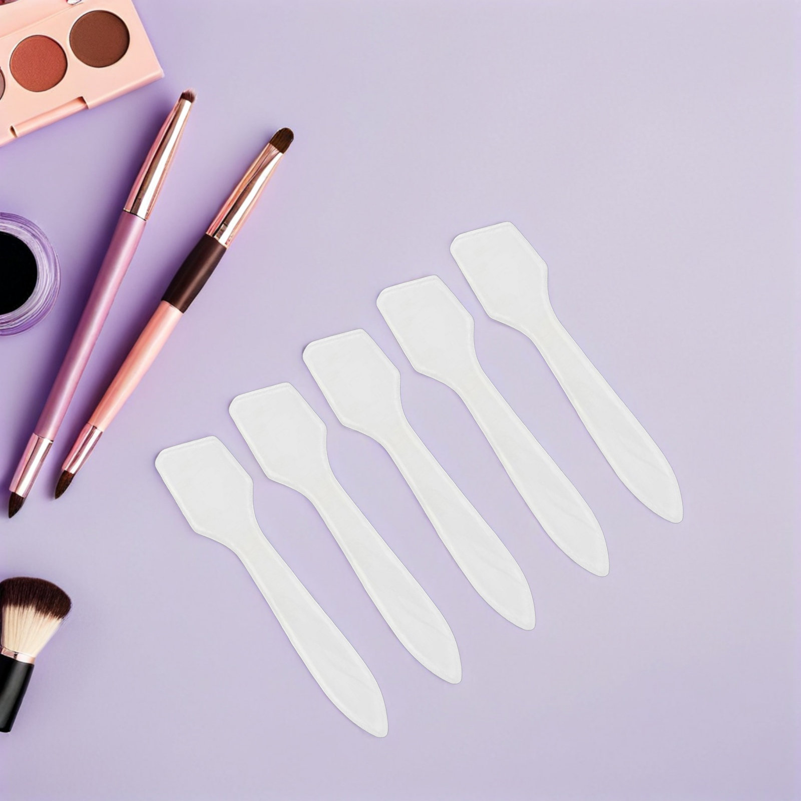 50개 메이크업 스파튤라 플라스틱 스쿱 도구 DIY 페 - Woman Beauty Makeup 리뷰 및 가격