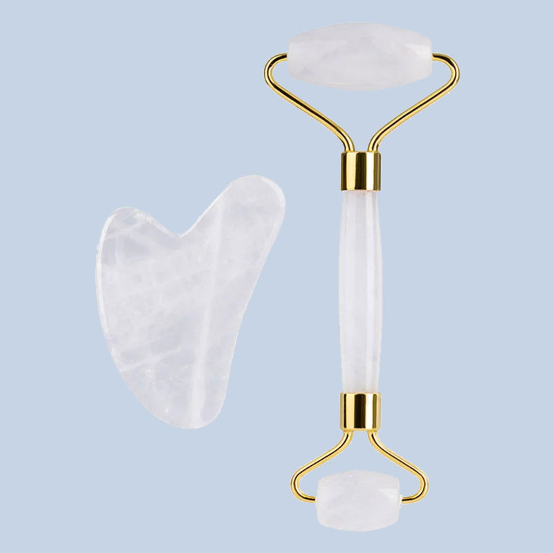 자연 화이트 크리스탈 페이스 마사지 롤러 구 아슈 스크 - Jade Roller Gua Sha 리뷰 및 가격