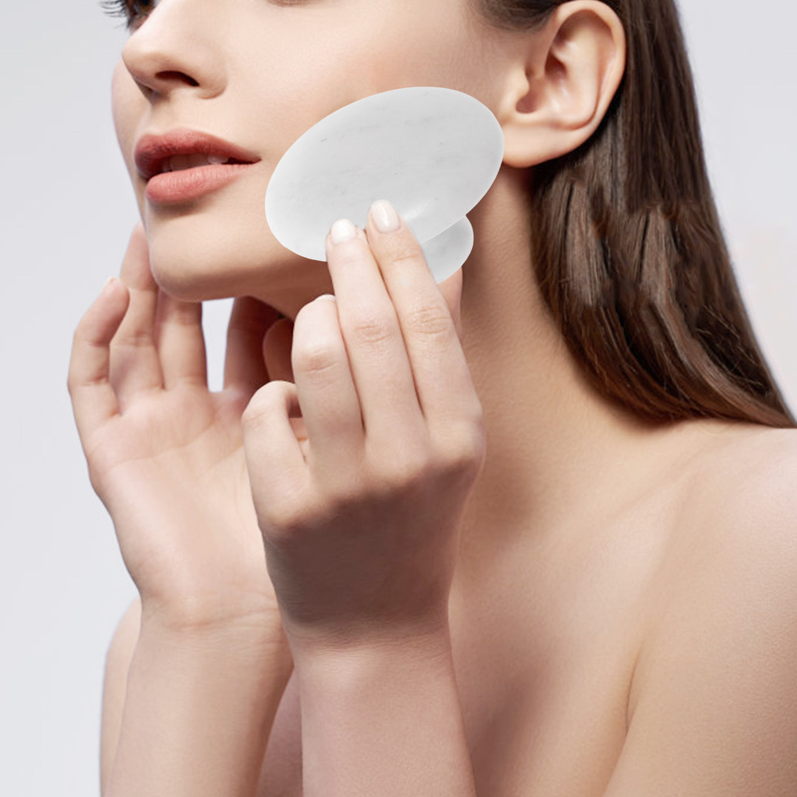 제이드 페이셜 마사지 롤러 화이트 머쉬룸 냉온 마사지  - Jade Roller Gua Sha 리뷰 및 가격