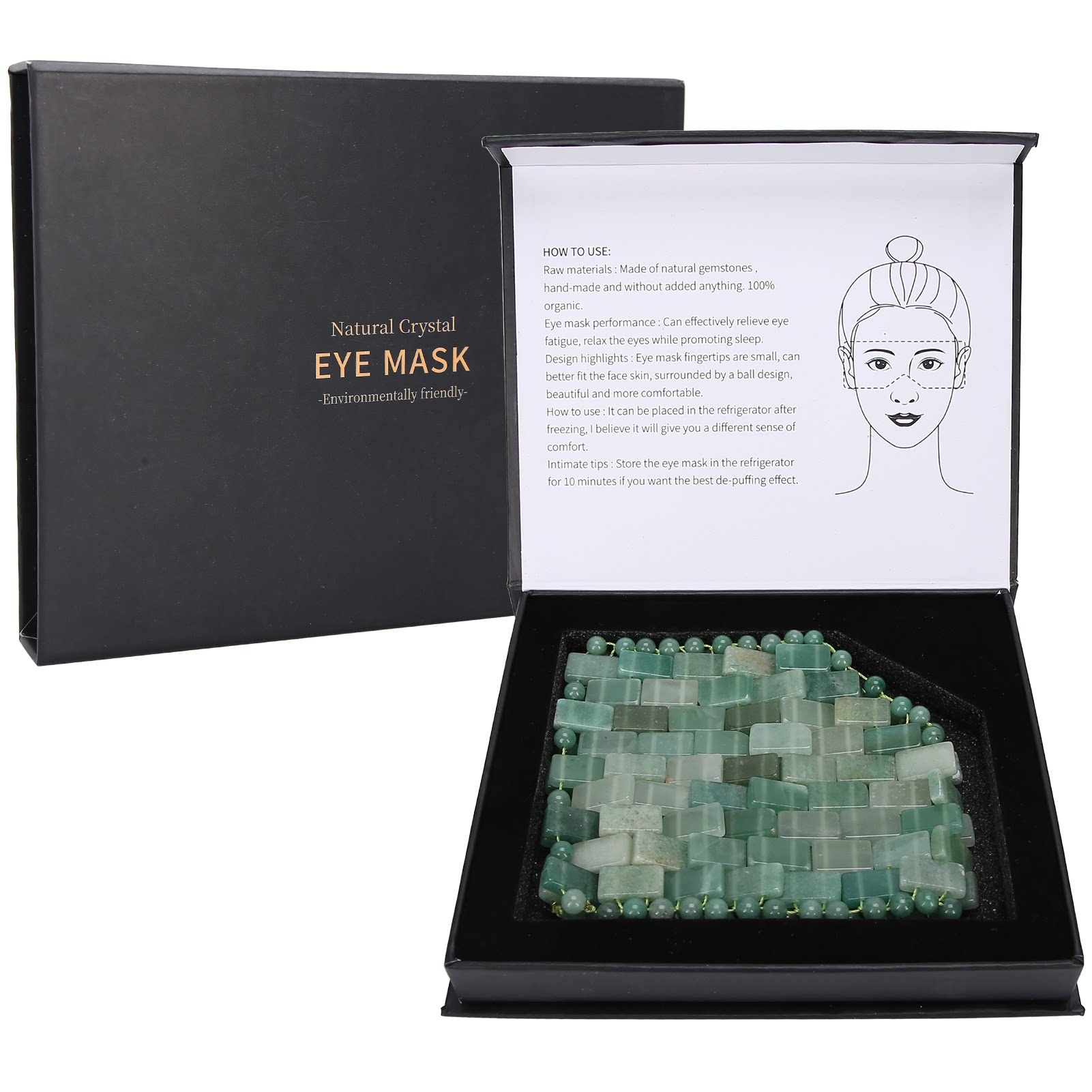 천연 로즈 쿼츠 옥 아이 마스크, 옥 롤러 및 광사 마 - Jade Roller Gua Sha 리뷰 및 가격