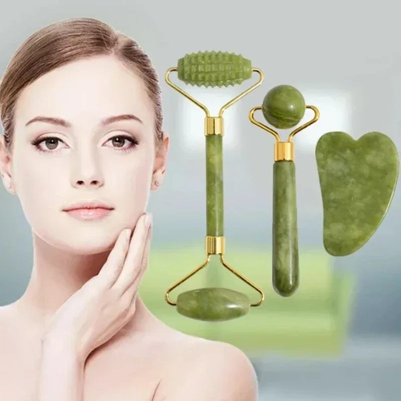 천연 옥 롤러 페이스 구아샤 천연석 바디 목 마사지기  - Jade Roller Gua Sha 리뷰 및 가격