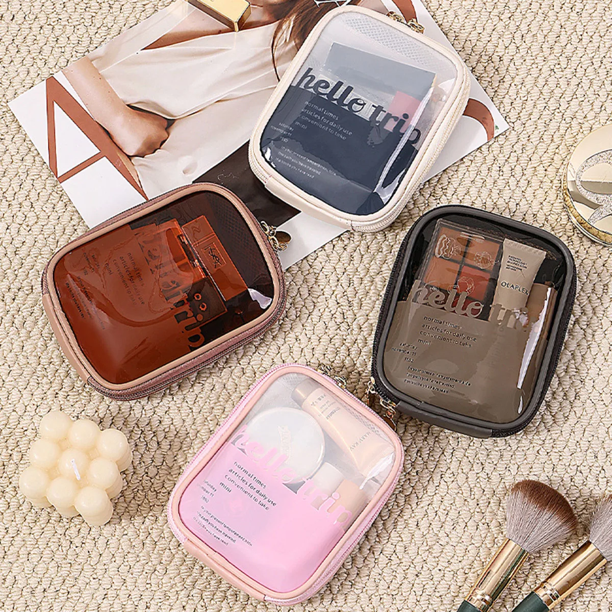 투명 휴대용 화장품 파우치 립스틱 정리함 여행용 파우치 - Beauty Makeup Lipstick 리뷰 및 가격