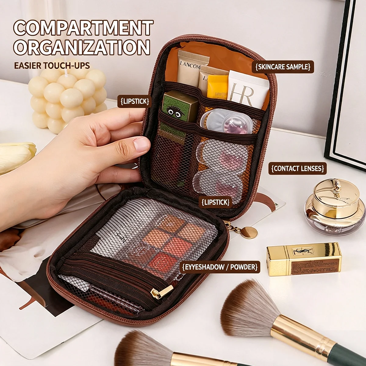 투명 휴대용 화장품 파우치 립스틱 정리함 여행용 파우치 - Beauty Makeup Lipstick 리뷰 및 가격