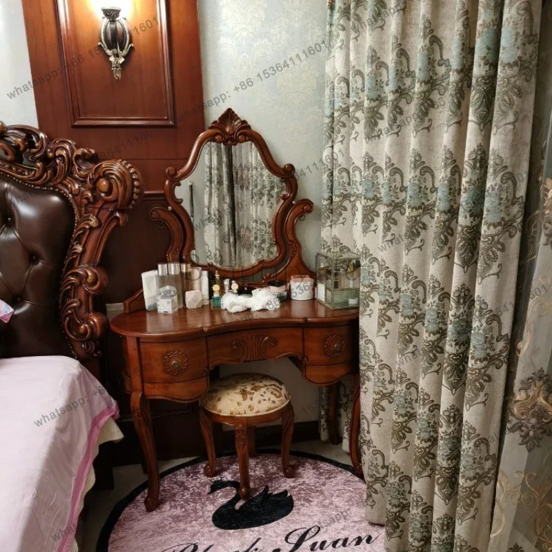 yj9 브라운 수납 화장대 세트 고급 메이크업 침실 화 - Beauty Makeup Vanity Set 리뷰 및 가격