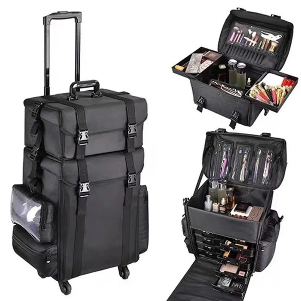 세트 여행 메이크업 트롤리 케이스 가방 화장품 메이크업 - Beauty Makeup Vanity Set 리뷰 및 가격